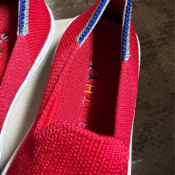 NEW with Box Rothy’s Slip On Kids Mesh Sneaker Shoe, Red, 10C - Picture 5 of 7